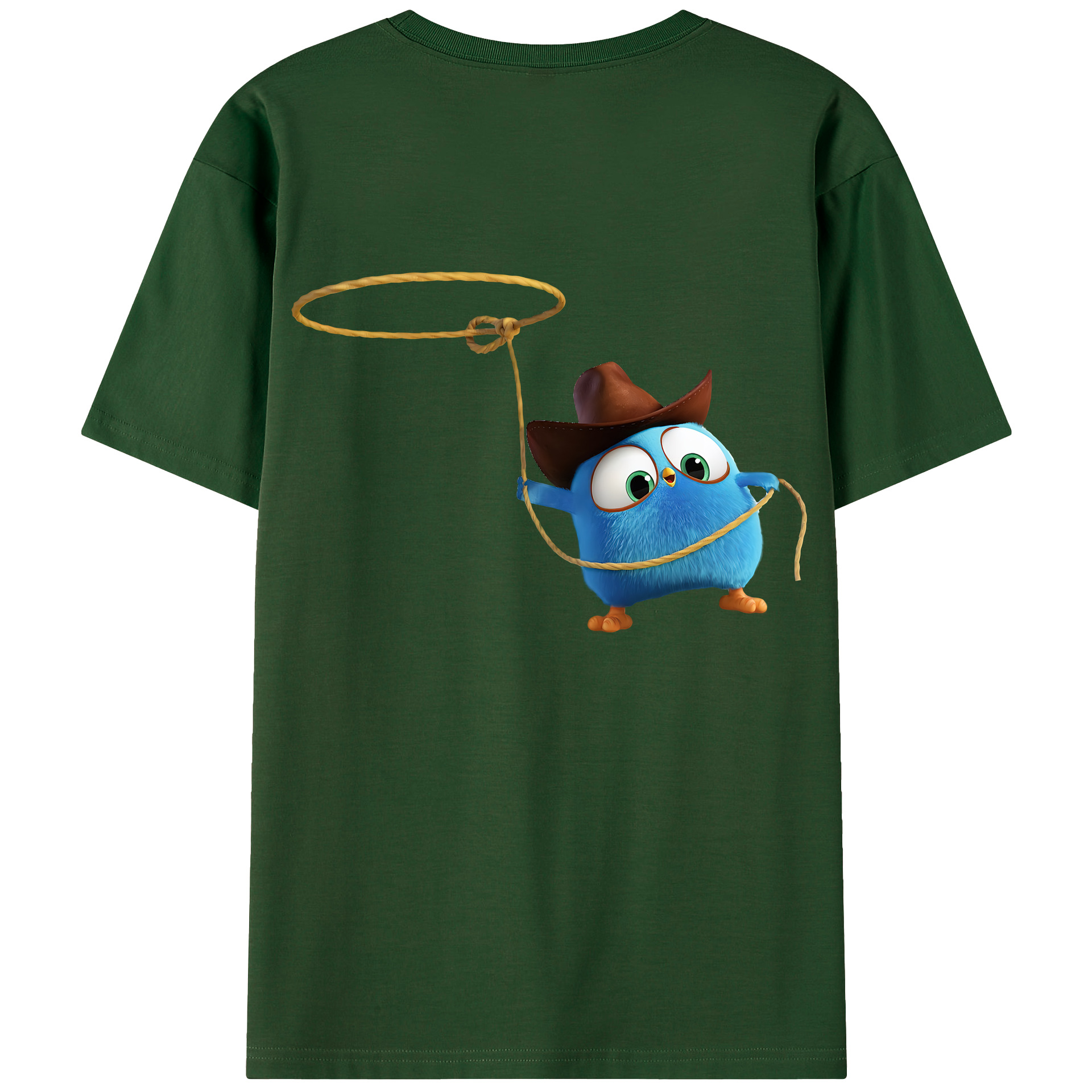 （画像用） Angry Birds アングリーバード 綿100％半袖Tシャツ（背面プリント）